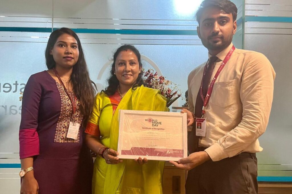 Axis Bank Honours CA Jayasri Kandeepan on World MSME Day