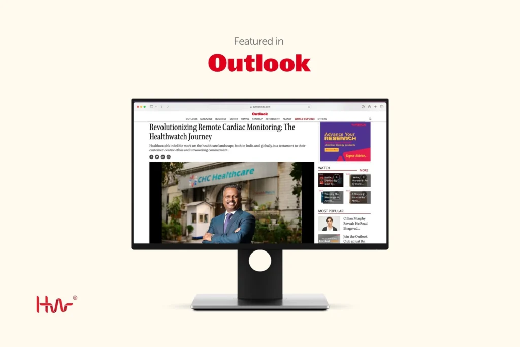 Featured in Outlook India: Healthwatch & Remote Cardiac Redefined