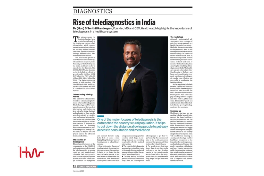 Dr. Kandeepan's Vision for Telediagnostics in India