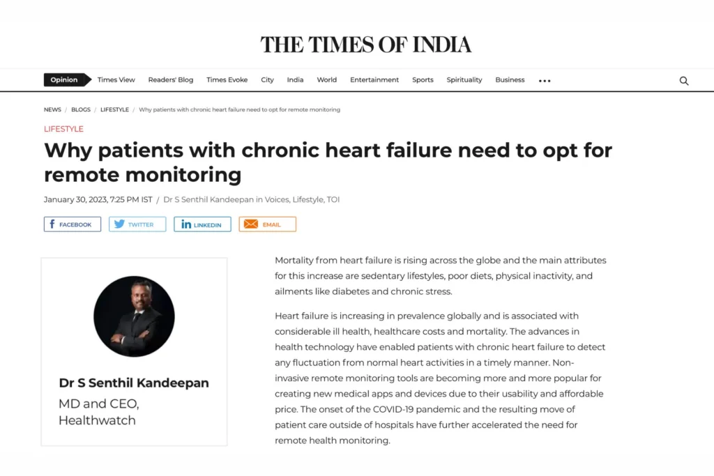 Published in Times of India
