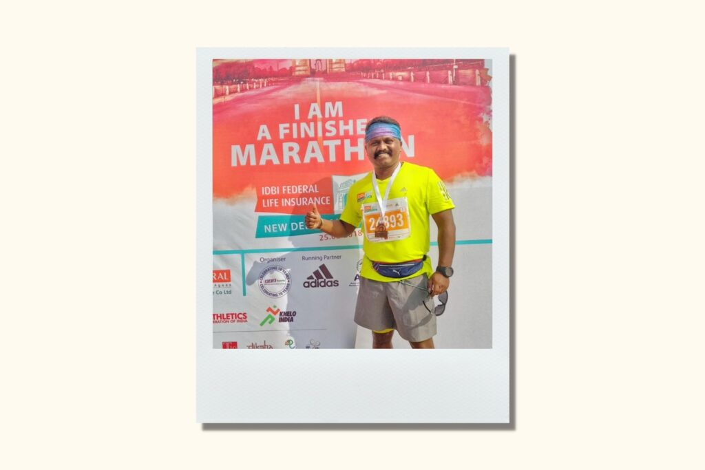 Senthil Kandeepan - Marathon Finisher Senthil Kandeepan - Marathon Finisher